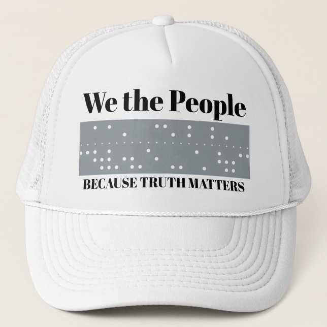 Casquette We the People Because Truth Matters ITA2 Code (Devant)
