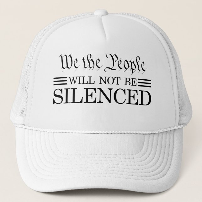 Casquette We The People Will Not Be Silenced (Devant)