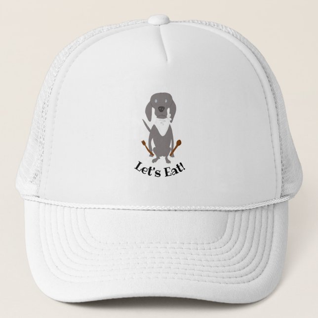 Casquette Weim Chef Weimaraner Gray Ghost Chien Cook (Devant)