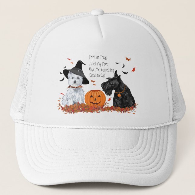 Casquette Westie et Ecosse Halloween (Devant)