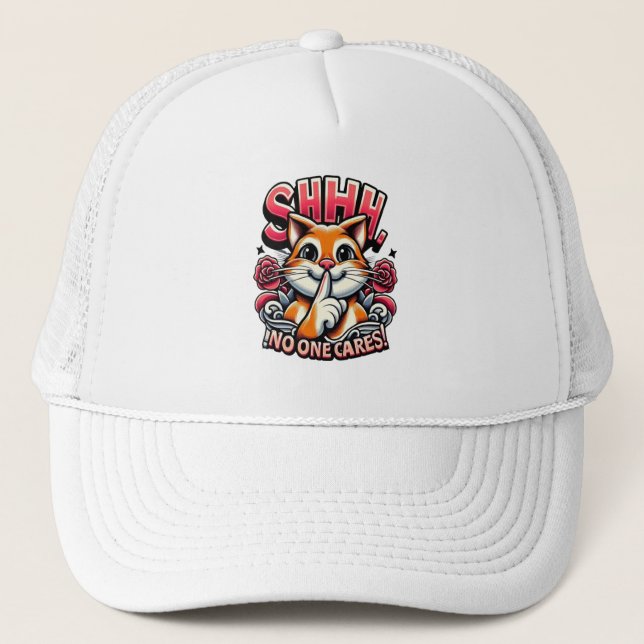 Casquette Whiskered Whispers Un Shhh Artiste Personne Ne S'E (Devant)