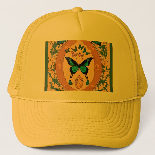 Casquette Whispers à papillon : chapeau de camion d'élégance (Devant)