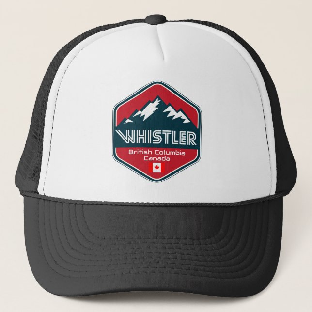 Casquette Whistler British Columbia Canada Design (Devant)