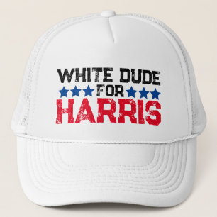 Casquette White Dude for Harris 2024 Kamala Madame la Présid