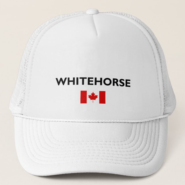 Casquette Whitehorse Canada Drapeau canadien couleur claire (Devant)