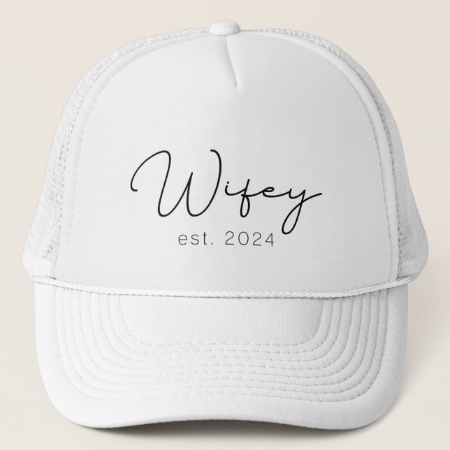 Casquette Wifey vient de se marier avec une nouvelle mariée (Devant)