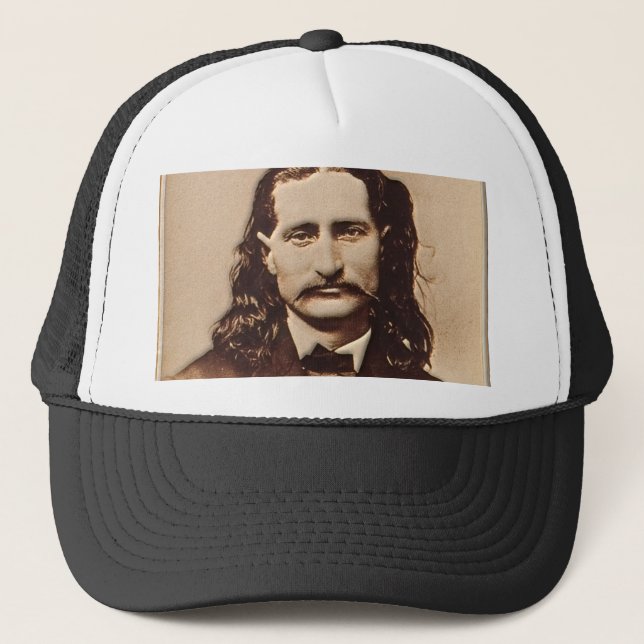 Casquette Wild Bill Hickok peignant le portrait (Devant)