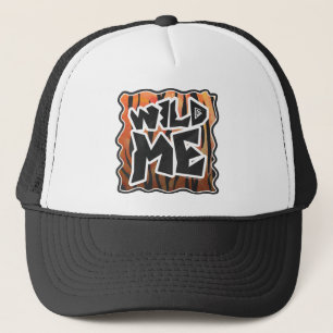 Casquette Wild Me Tiger Hot orange et noir