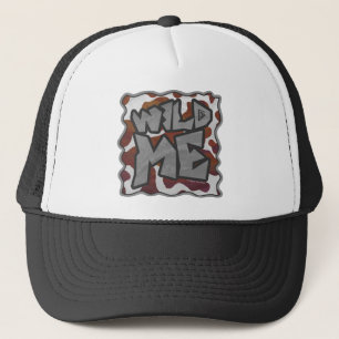 Casquette Wild me Vache Brown et blanche Impression