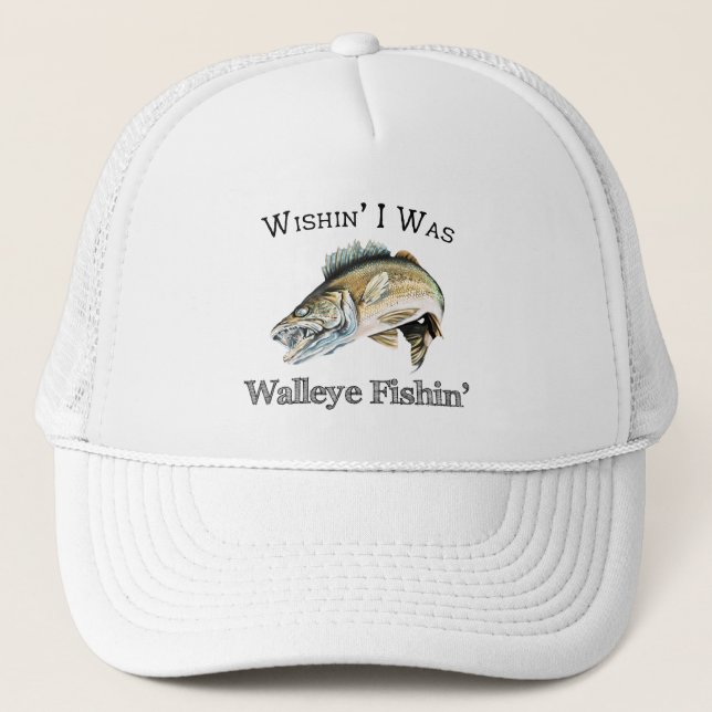 Casquette Wishin I était brochet vairon Fishin (Devant)