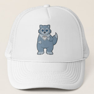 Casquette Wolf avec la coupe de café