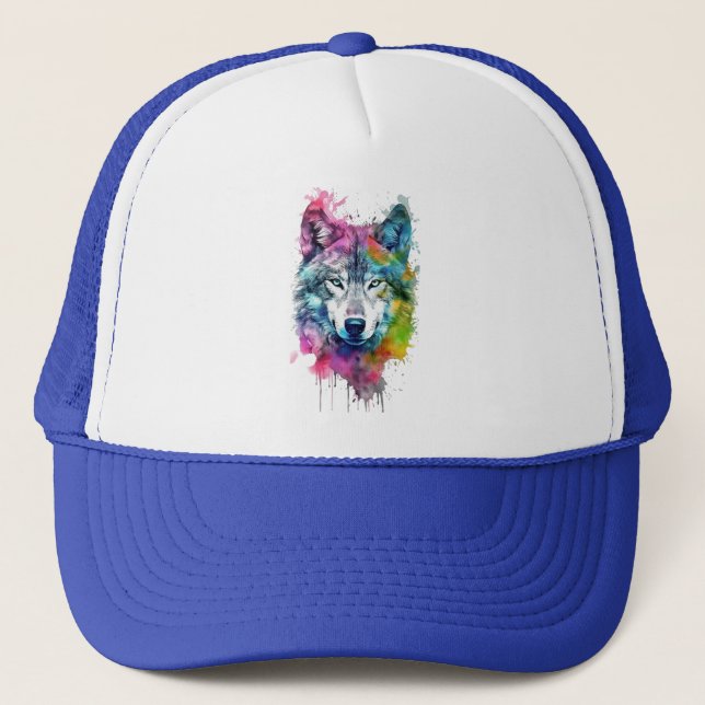 Casquette Wolf Graphisme Art Animal Wolves Fan Art (Devant)