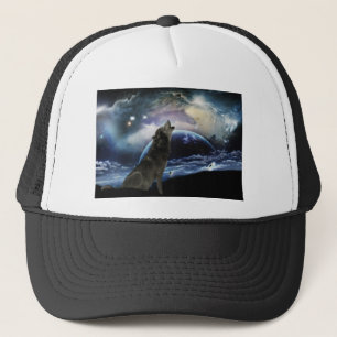 Casquette Wolf hurle sur la lune