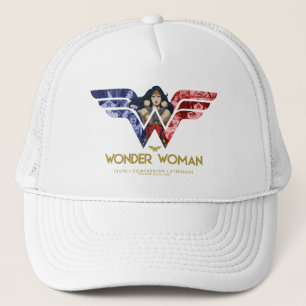 Casquette Wonder Woman Crossed Arms dans le logo collage