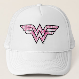 Casquette Wonder Woman Pink Comic Book Collage Logo