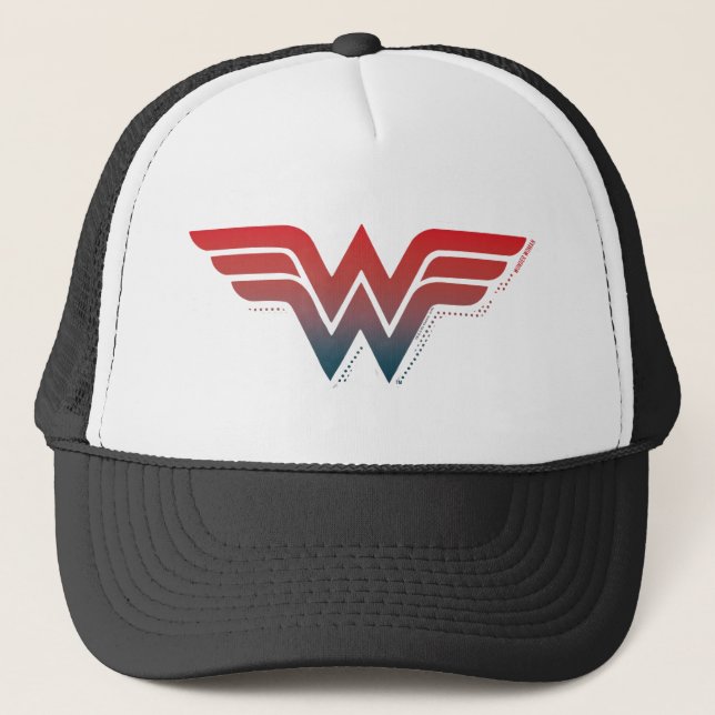 Casquette Wonder Woman Red Blue Gradient Logo (Devant)
