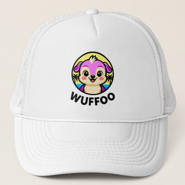 Casquette Wuffoo Adventures Cute Kawaii Puppy animation logo (Devant)