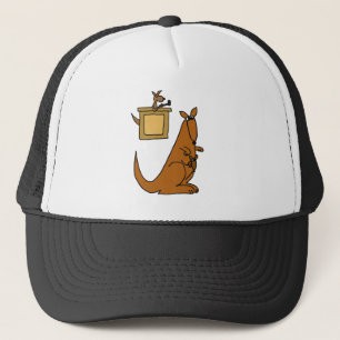Casquette XX bande dessinée de cour de kangourou