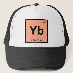 Casquette Yb - symbole de Tableau périodique de chimie de