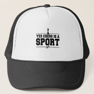 Casquette Yess Chess is a Sport Funny Chess Board