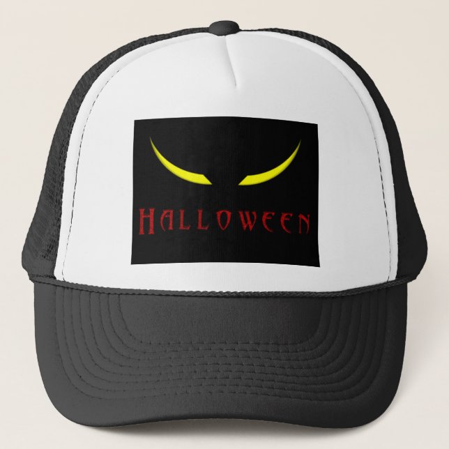 Casquette Yeux effrayants de Halloween (Devant)