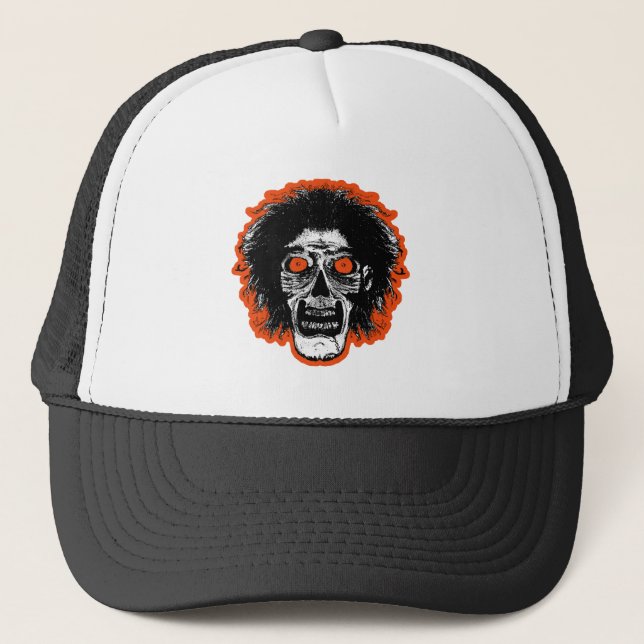 Casquette Yeux orange ZOMBIE (Devant)