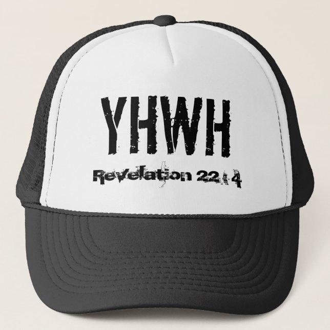 Casquette YHWH, révélation 22 : 4 (Devant)