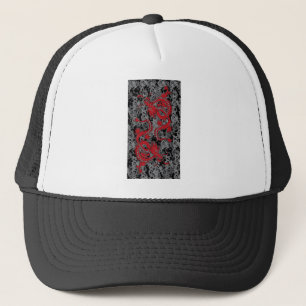 Casquette Ying Yang Dragon oin rouge - Nouvel An chinois