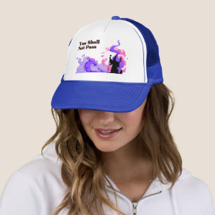 Casquette "You Shall Not Pass" hand drawn wizard on a 