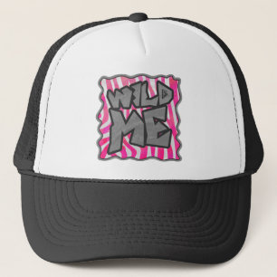 Casquette Zebra Hot Rose et White Wild Me