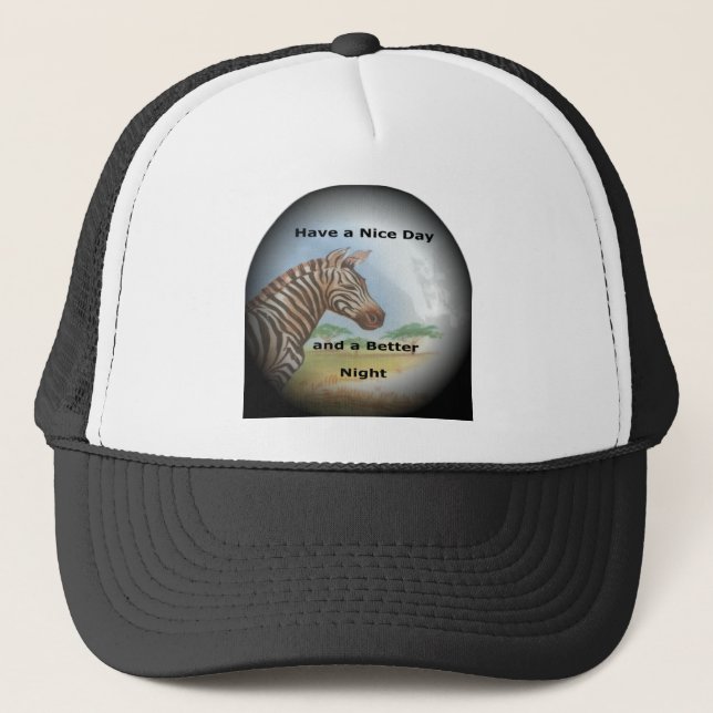 Casquette Zebra Portrait, Amboseli : l'Esprit de la Savanna (Devant)