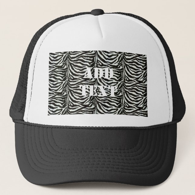 Casquette Zebra Skin Camouflage Texture (Devant)