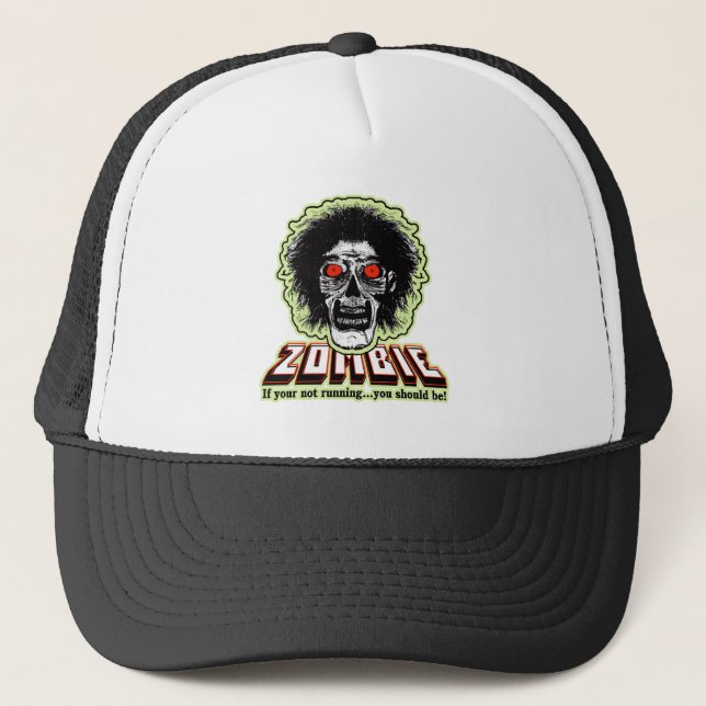 Casquette ZOMBIE - Si vous ne courez pas...vous devriez l'êt (Devant)