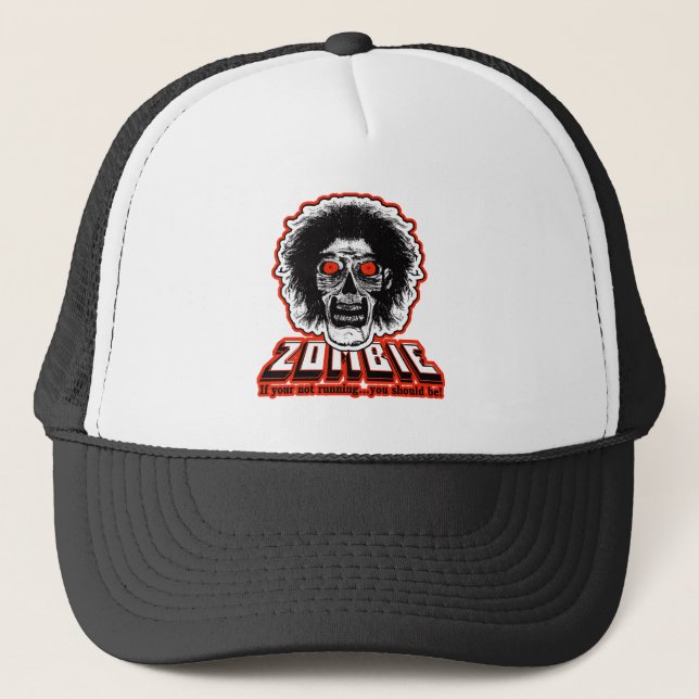 Casquette ZOMBIE - Si vous ne courez pas...vous devriez l'êt (Devant)