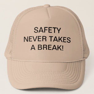 CASQUETTES DE CAMIONNEUR AVEC SAFETY-SLOGAN.