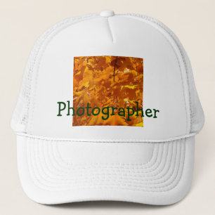 Casquettes de camionneur de photographe Feuilles d