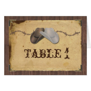Casquettes de cowboy rustiques de pays épousant le