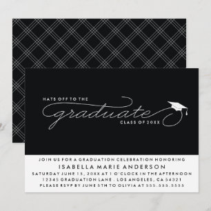 CASQUETTES DE L'ENTRÉE AU DIPLÔME INVITATION À L