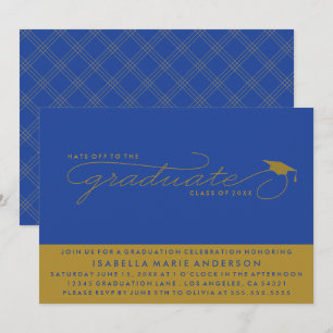 CASQUETTES DE L'ENTRÉE AU DIPLÔME INVITATION À L