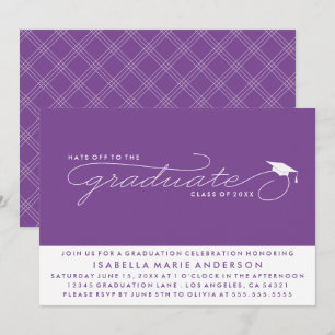 CASQUETTES DE L'ENTRÉE AU DIPLÔME   INVITATION À L