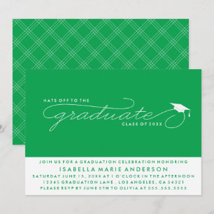 CASQUETTES DE L'ENTRÉE AU DIPLÔME INVITATION À L