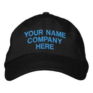 Casquettes personnalisées avec votre texte brodé s