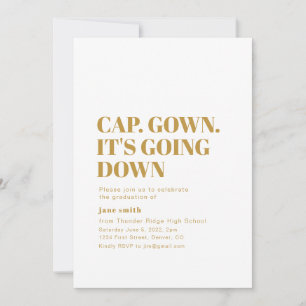Casquettes. Robe. Invitation à décrocher un diplôm