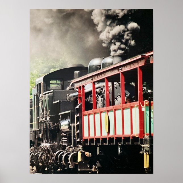 "Cass Landschaftlich Railroad" - Foto Poster (Vorne)