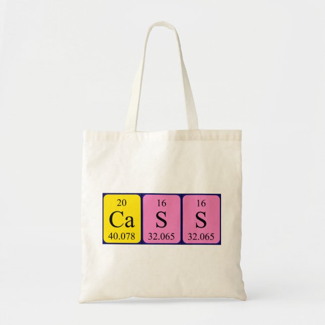 Cass Periodic Table name tobag Tragetasche (Vorne)