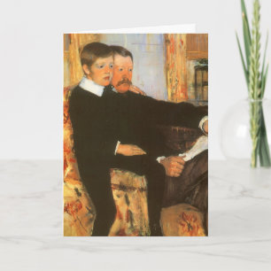 Cassat-Portrait; Vater und Sohn Karte