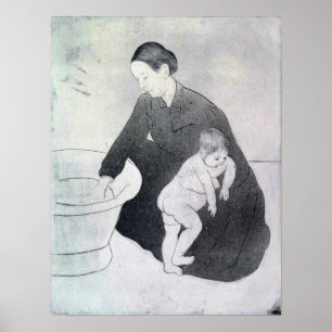 Cassatt - Bath Poster