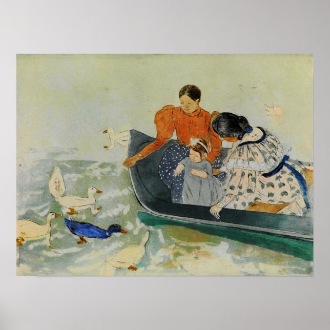 Cassatt - Feeding Ducks 1894 Poster (Vorne)