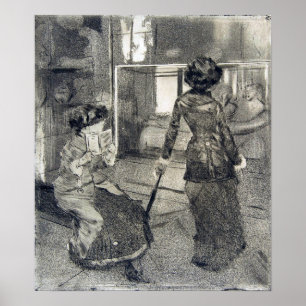 Cassatt - Im Louvre Poster