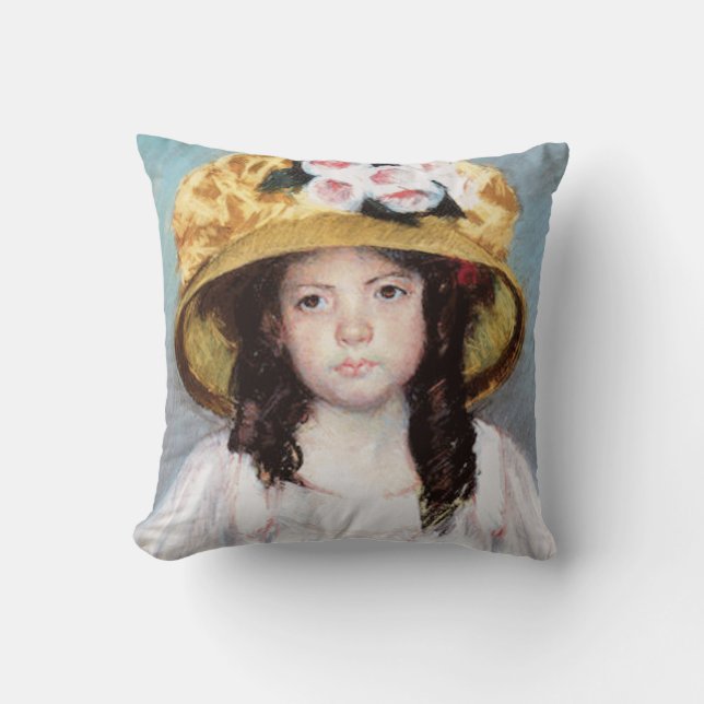 Cassatt Margot Child Girl Kissen (Vorderseite)